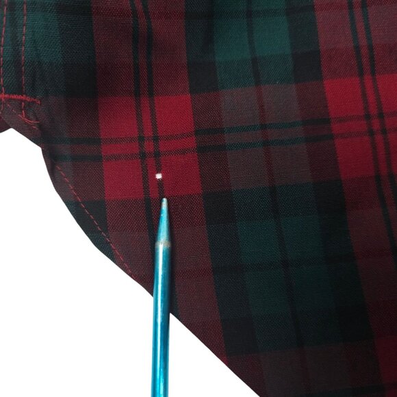 Sir Pendleton Tartan Plaid Shirt READ Mens M Vintage 70s Virgin Wool USA Made - Picture 5 of 16